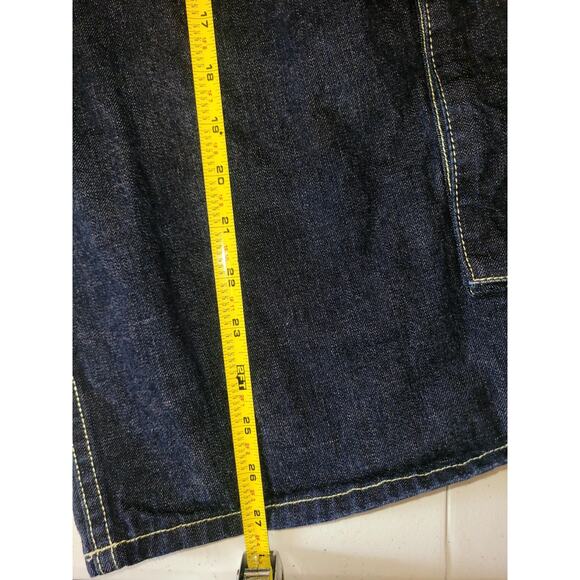 Vintage Tommy Jeans Tommy Hilfiger Carpenter Shorts/Jorts Y2K Baggy Denim| Sz 38 - Picture 15 of 16